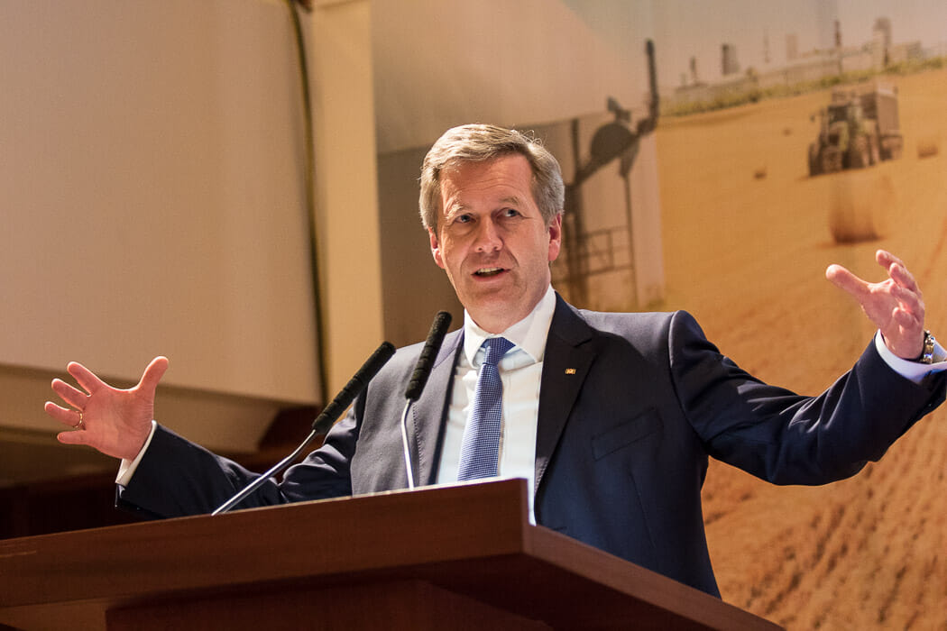 Veranstaltung mit Ex-Bundespräsident Christian Wulff